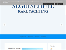 Tablet Screenshot of karlyachting.com